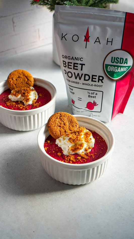 Cranberry Beet Protein Pie