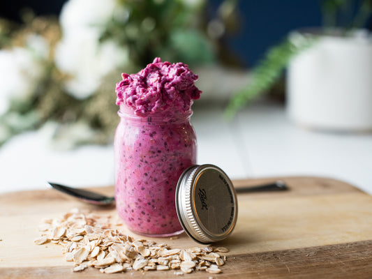 dragon fruit overnight oats