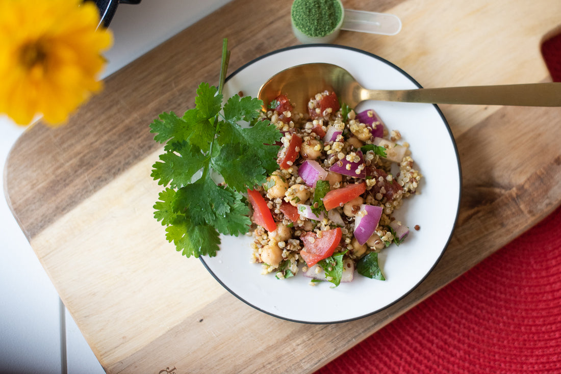 spinach quinoa salad