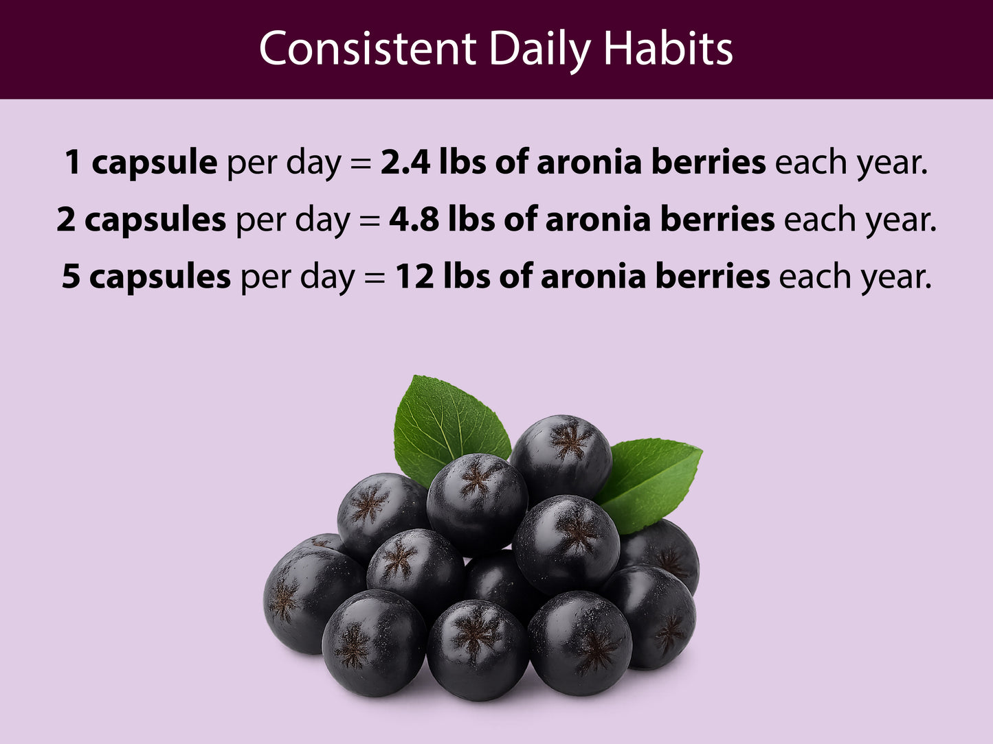 Organic Aronia Berry Capsules
