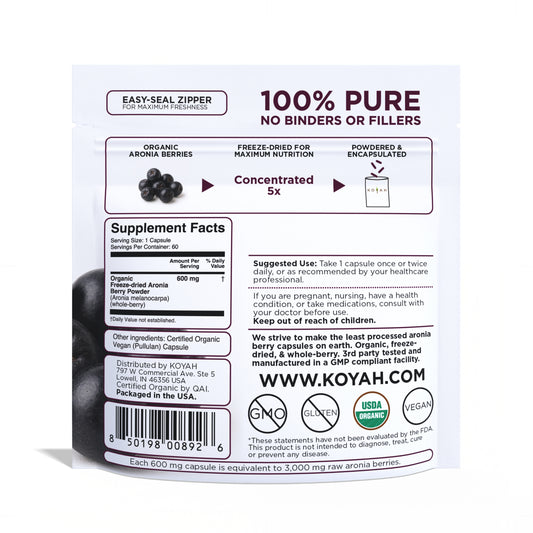 Organic Aronia Berry Capsules