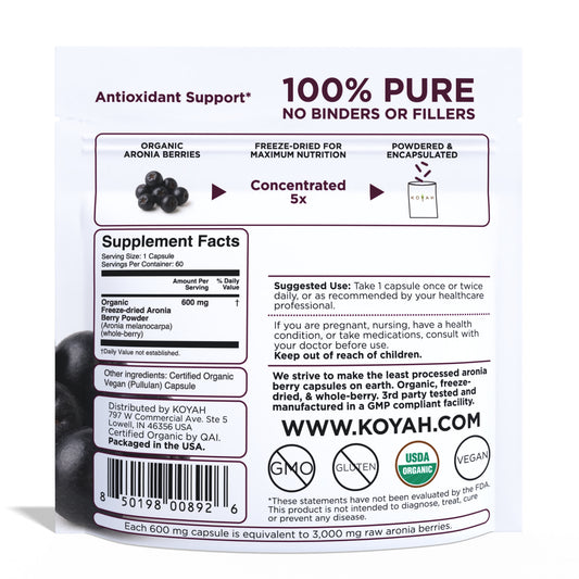 Organic Aronia Berry Capsules