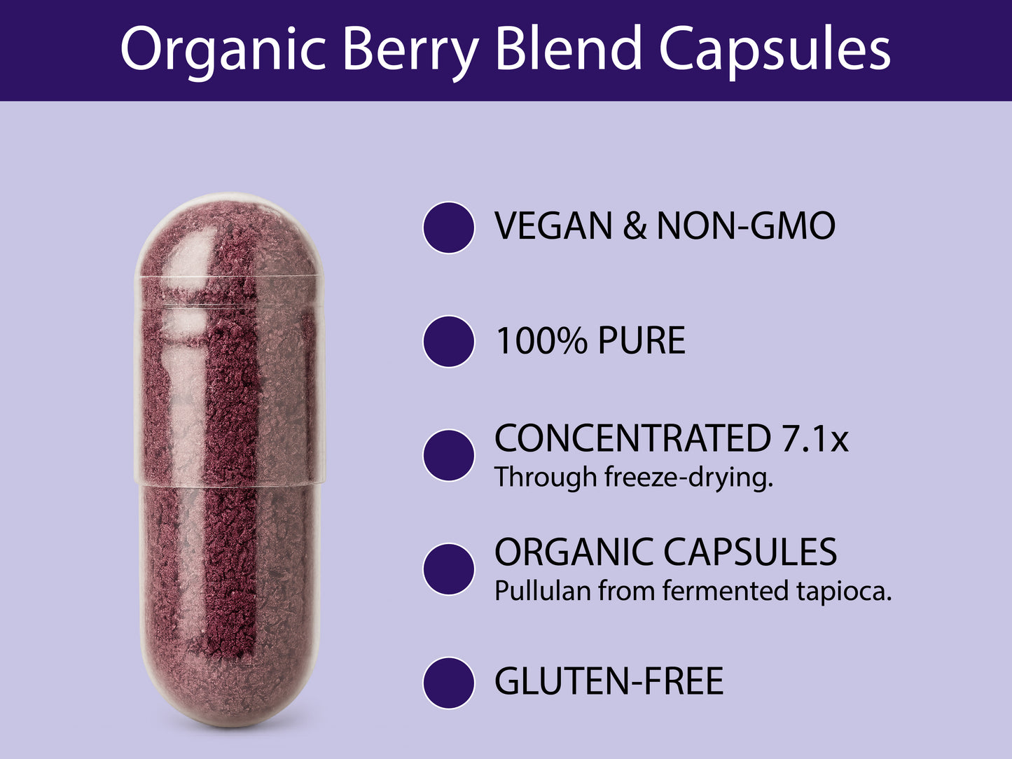 Organic Berry Blend Capsules