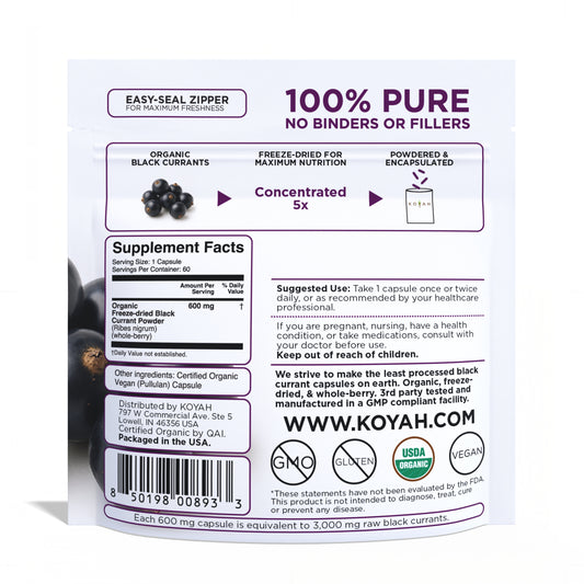 Organic Black Currant Capsules