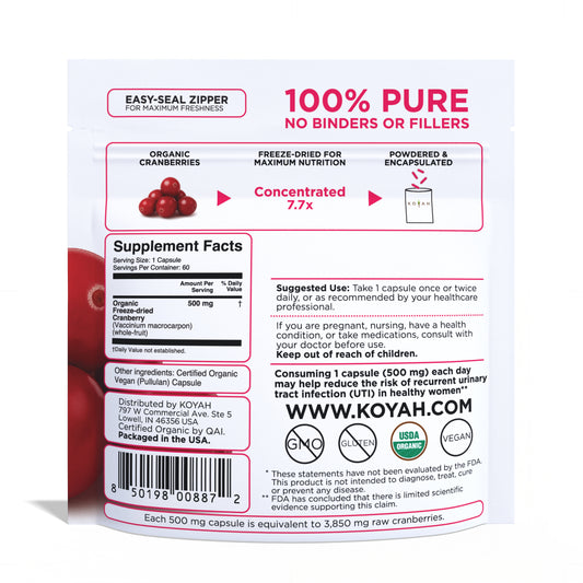 Organic Cranberry Capsules