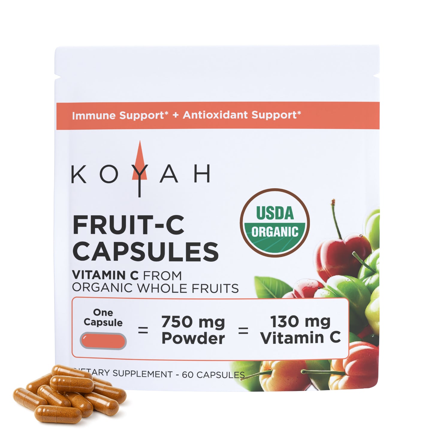 Organic Fruit-C Capsules
