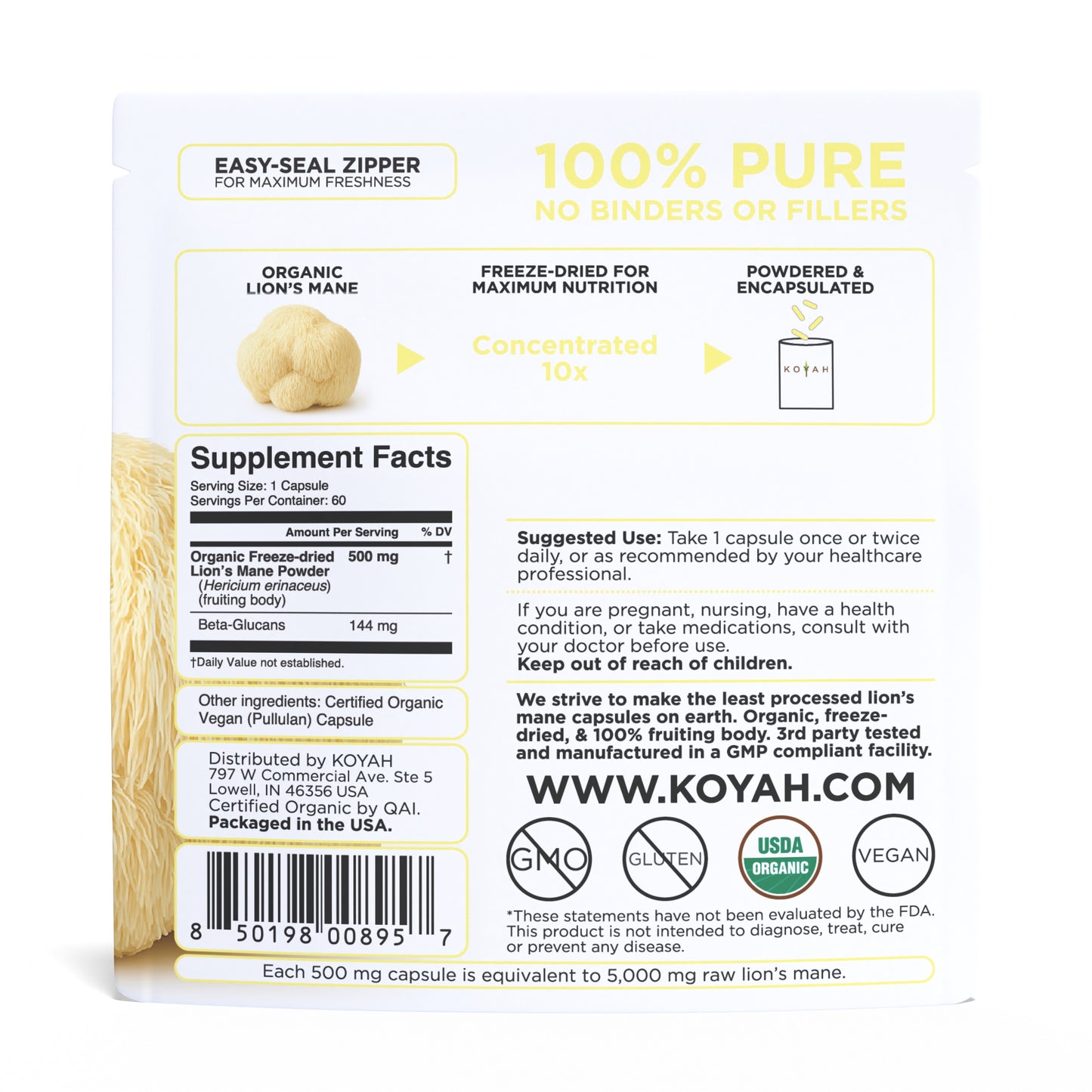 Organic Lion's Mane Capsules