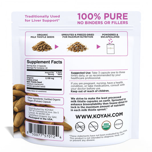 Organic Milk Thistle Capsules
