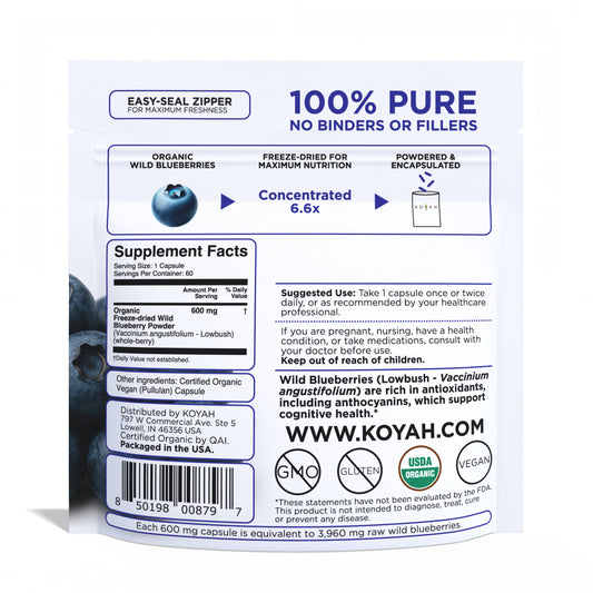 Organic Wild Blueberry Capsules