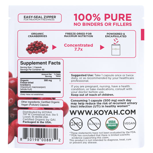Organic Cranberry Capsules