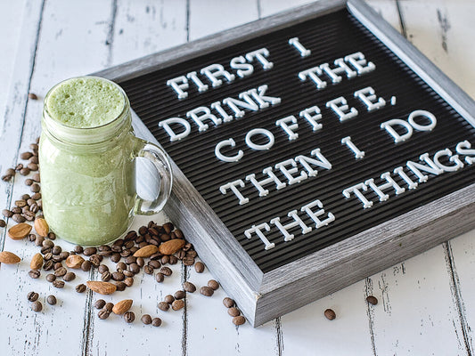 Almond Spinach Coffee Smoothie