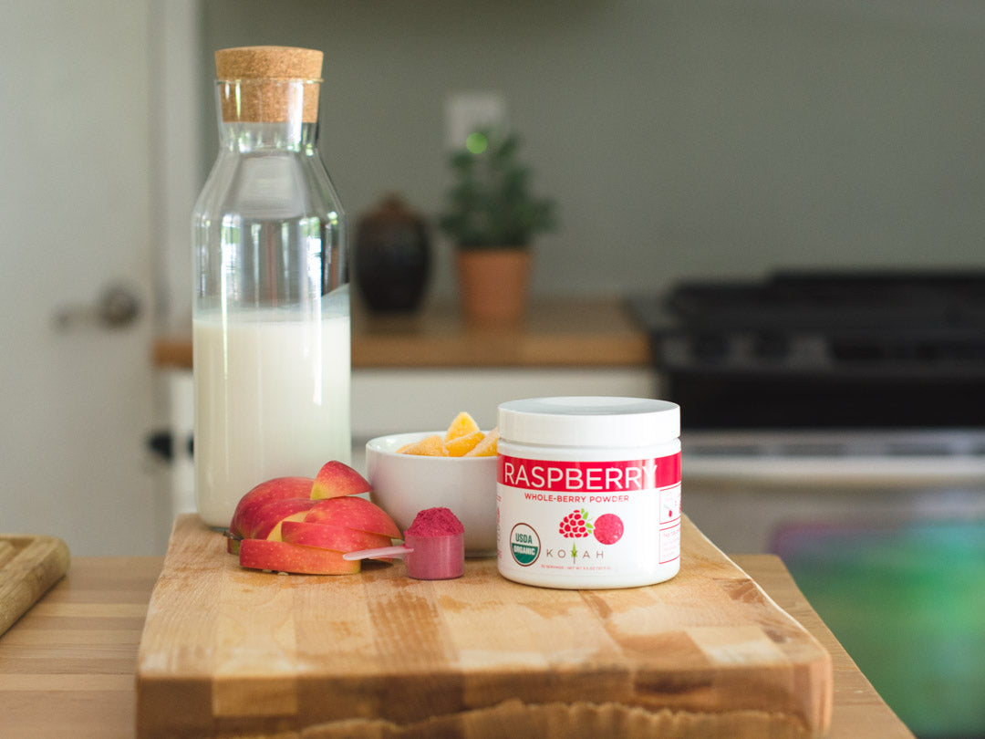 Raspberry Peach Apple Smoothie