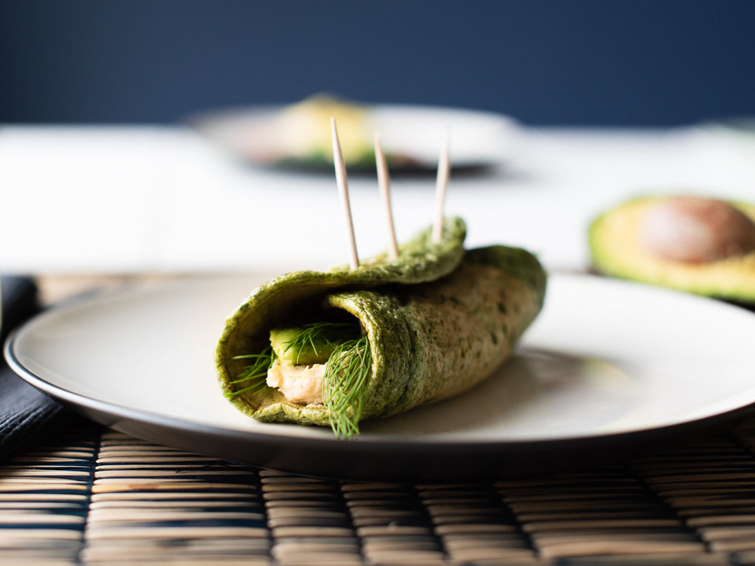 spinach crepes