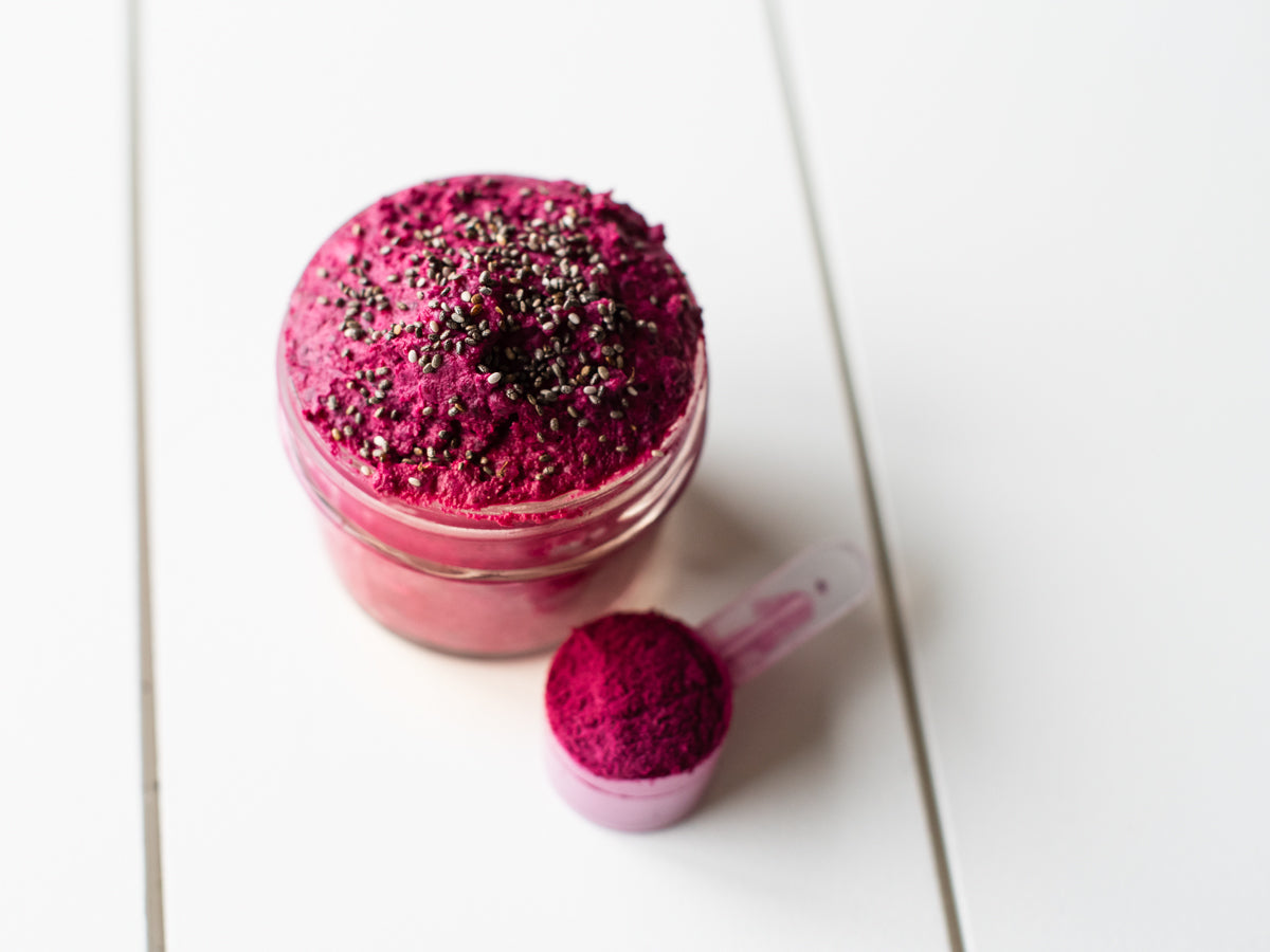 beet chia seed pudding