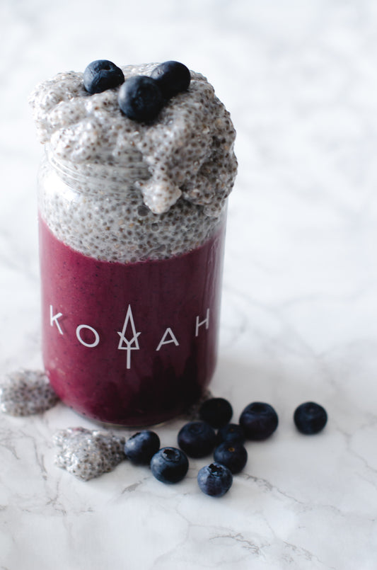 beet kale and wild blueberry smoothie