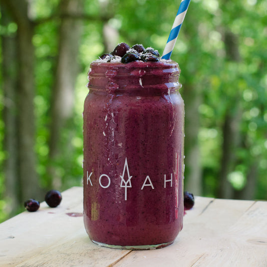 blueberry spinach basil smoothie