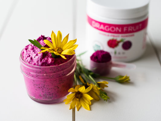 dragon fruit chia pudding