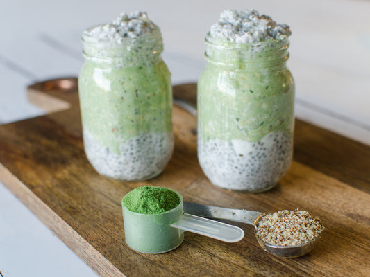 Delicious kale overnight oats