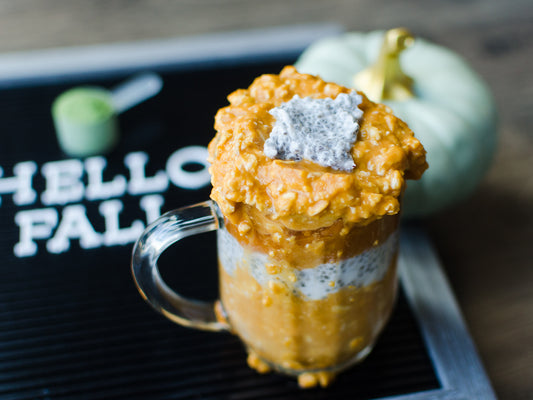 healthy pumpkin overnight oats