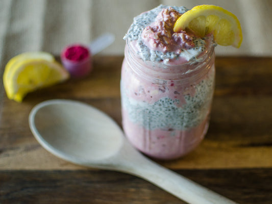 Lemon Raspberry Overnight Oats