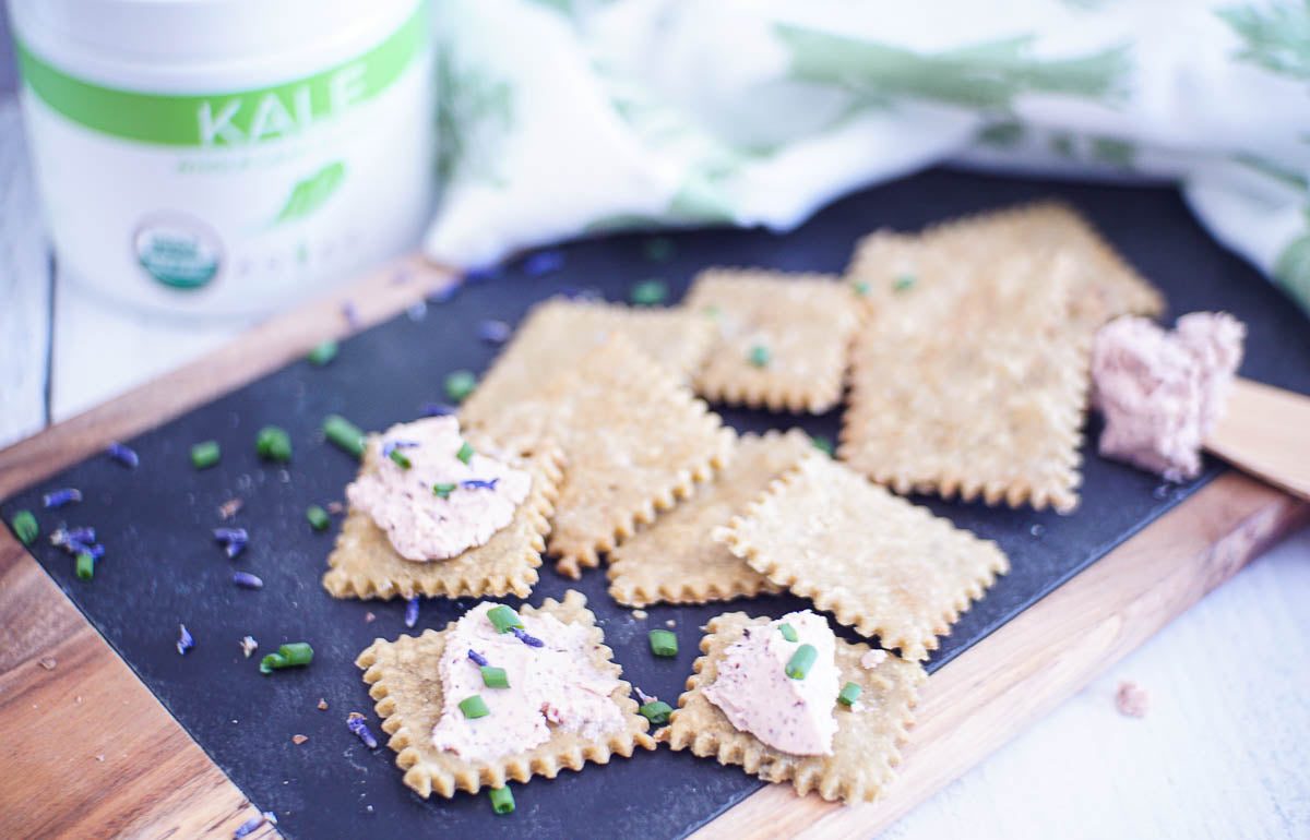 sourdough kale crackers 