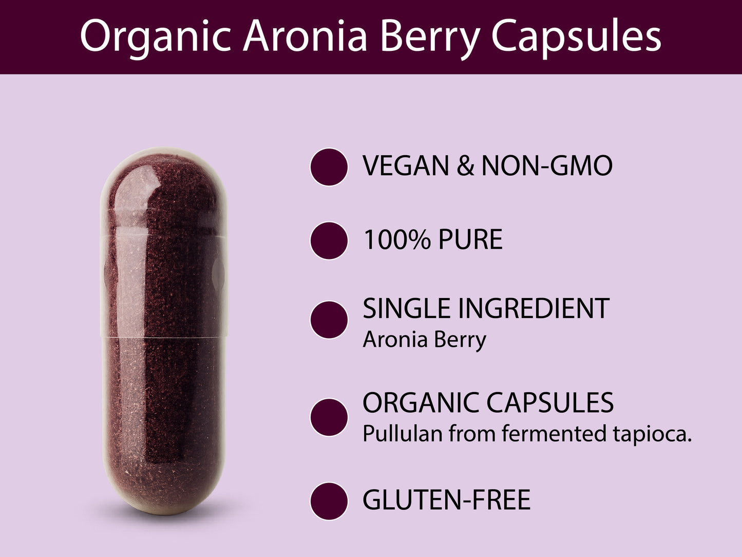 Organic Aronia Berry Capsules