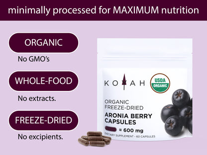 Organic Aronia Berry Capsules