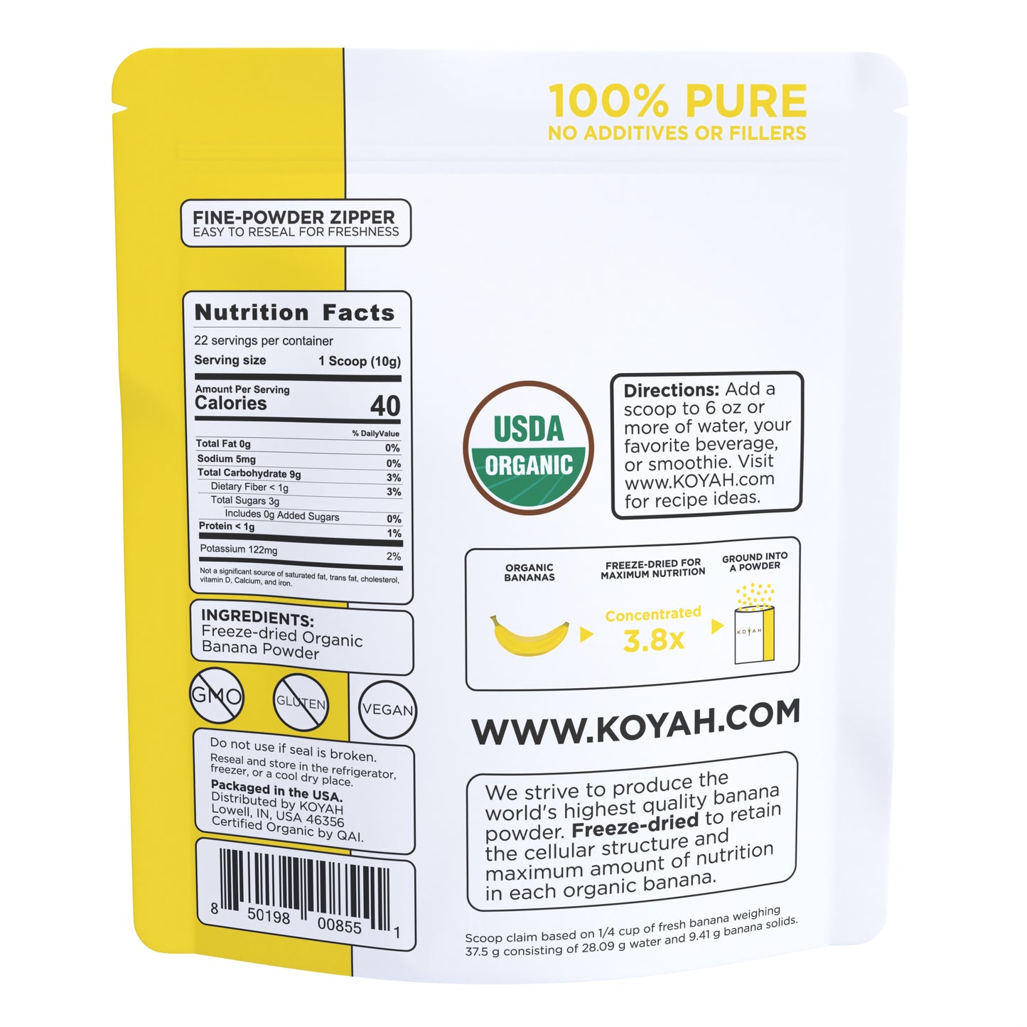 Organic Banana Powder