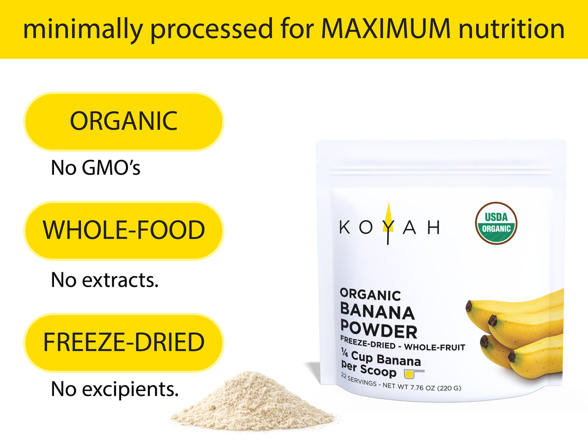 Organic Banana Powder — minimally processed for maximum nutrition