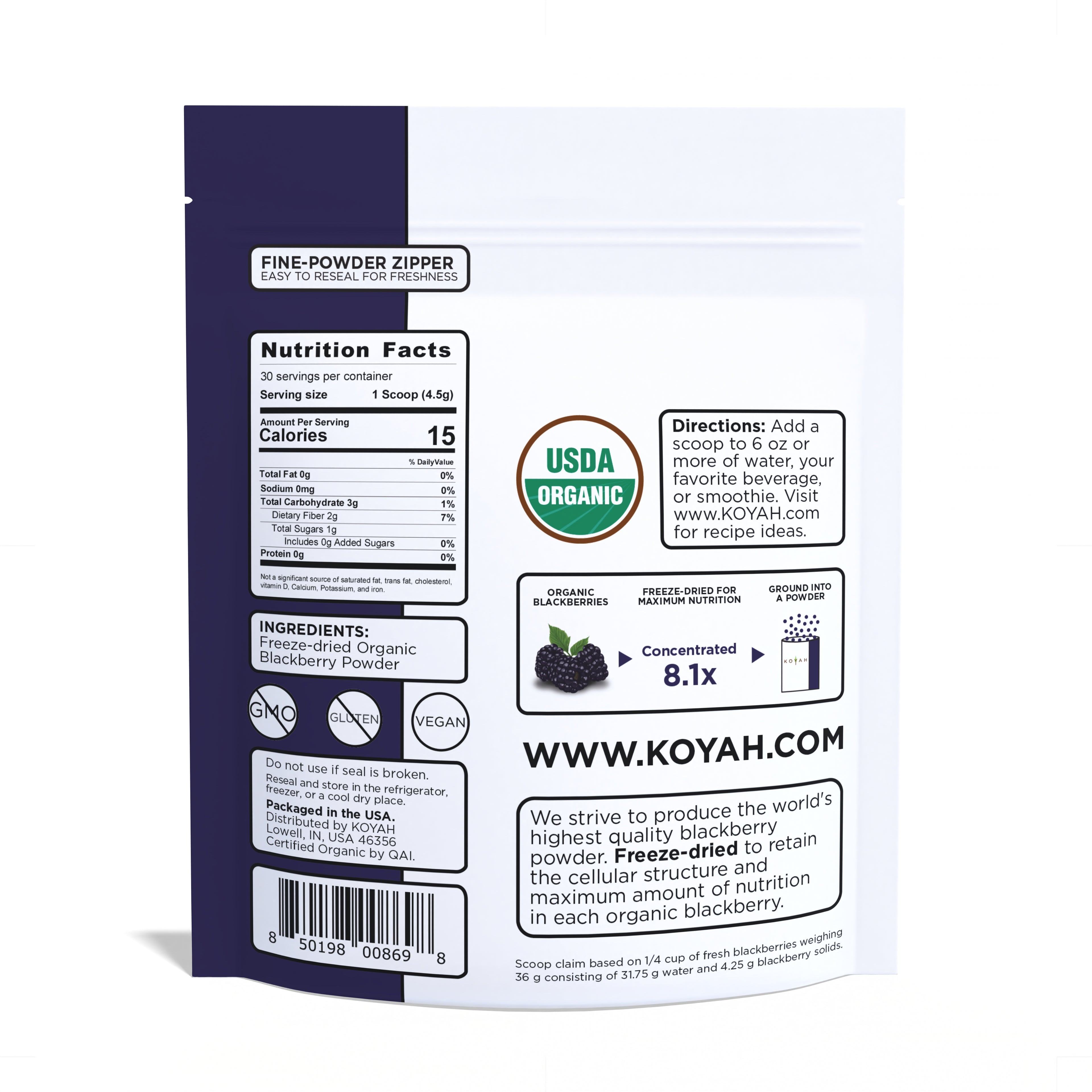 Organic Blackberry Powder