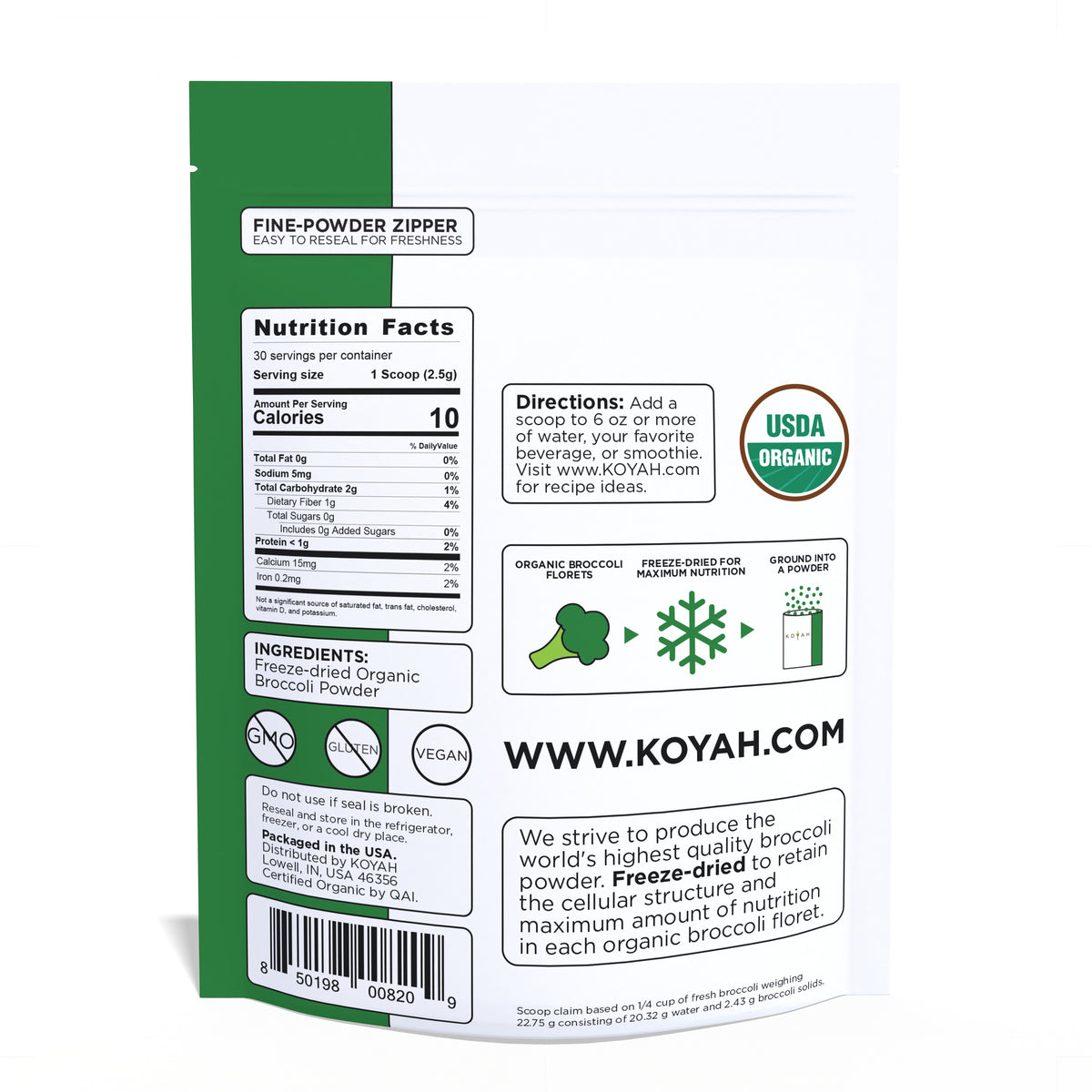 Organic Broccoli Powder