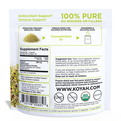 Organic Broccoli Sprout Capsules