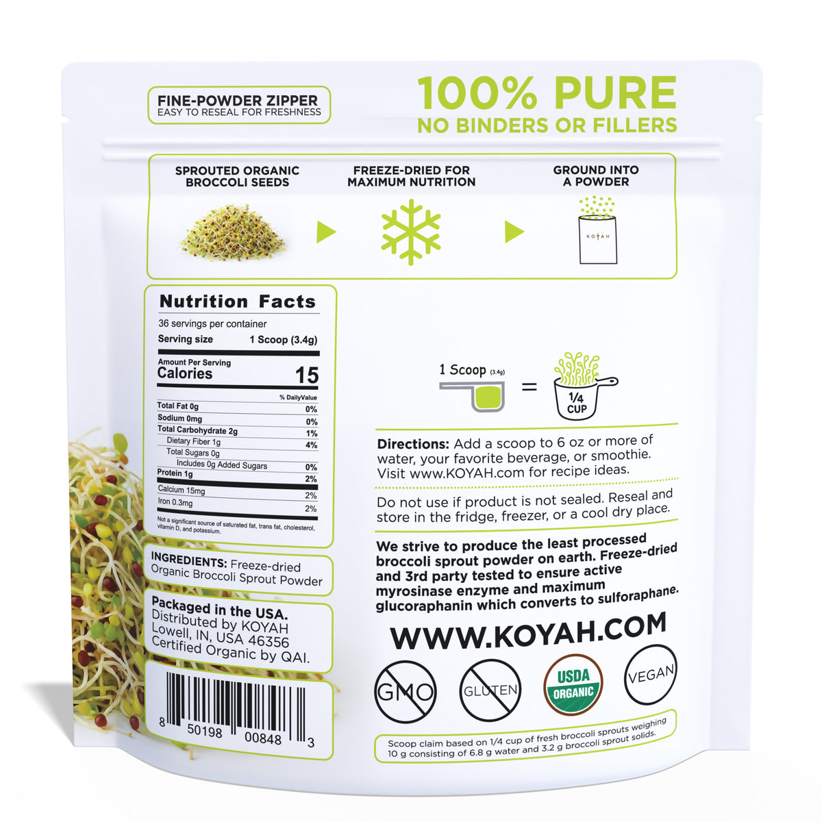 Organic Broccoli Sprout Powder