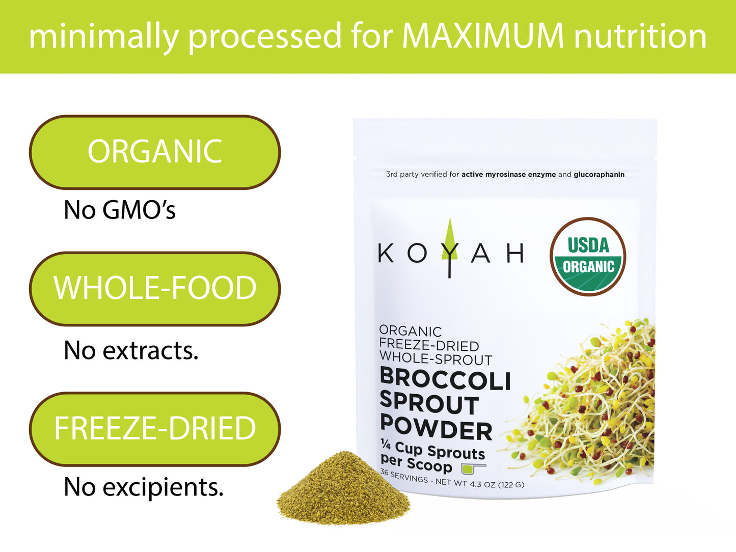 Organic Broccoli Sprout Powder