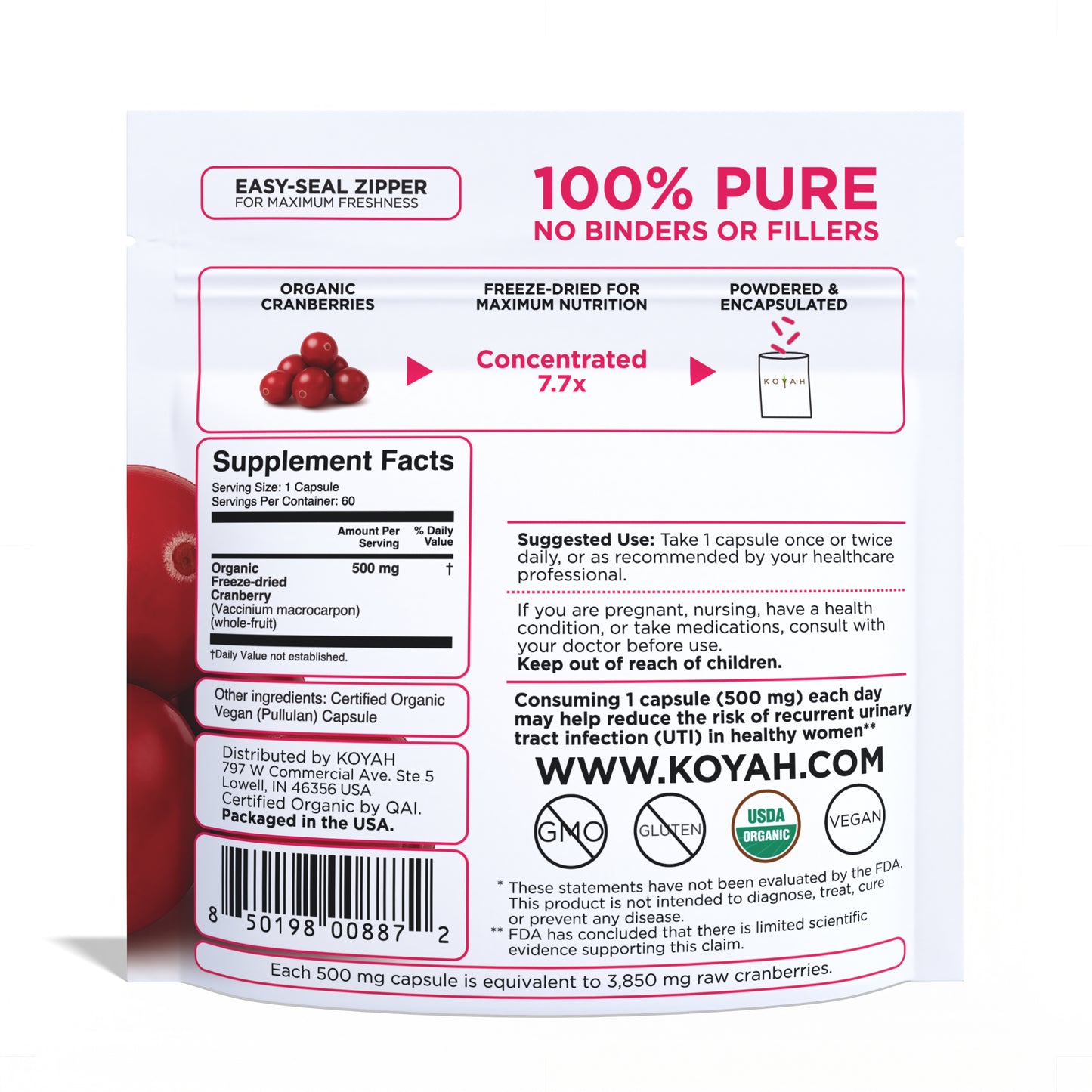 Organic Cranberry Capsules