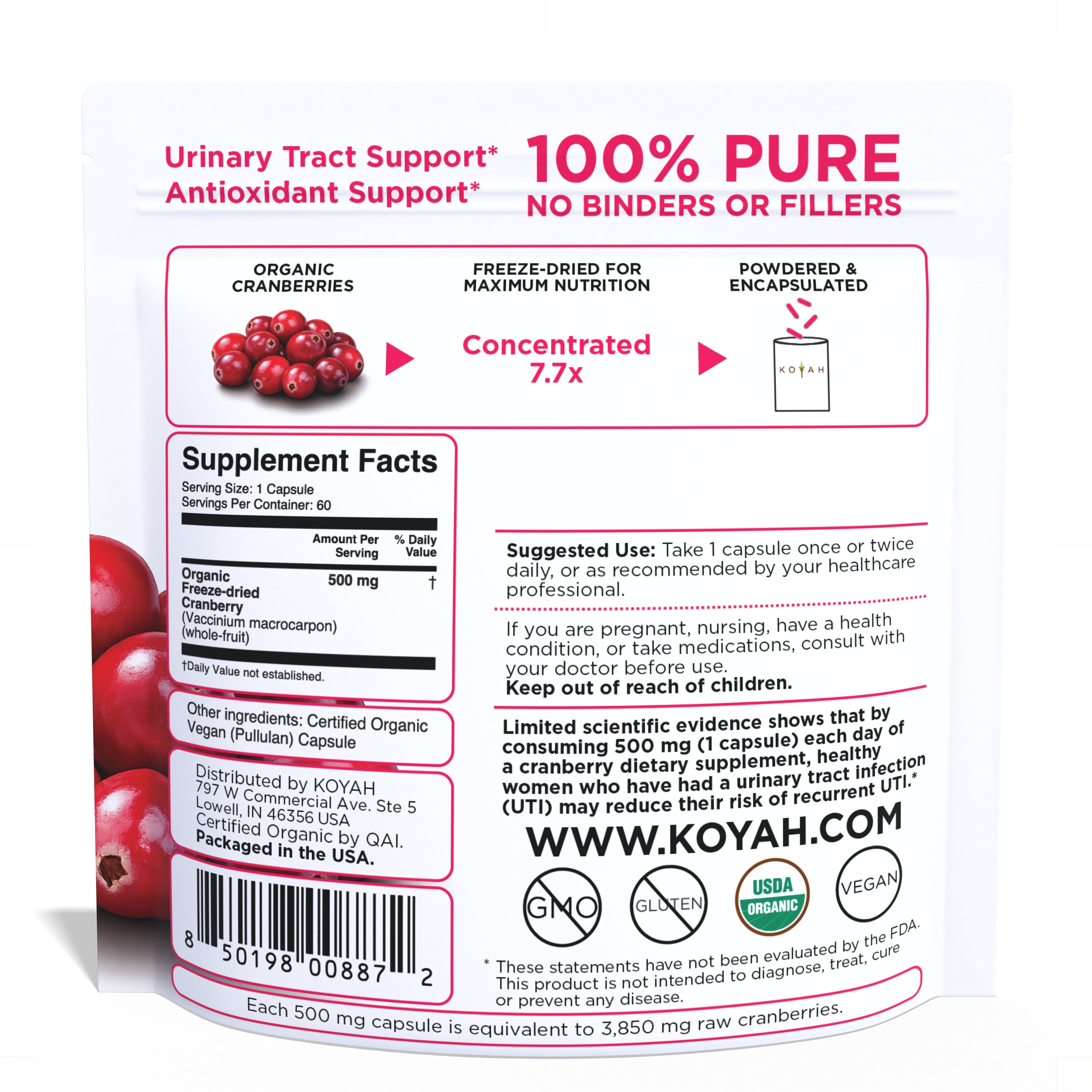Organic Cranberry Capsules