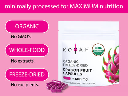 Organic Dragon Fruit Capsules