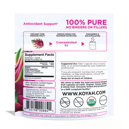 Organic Dragon Fruit Capsules