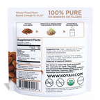 Organic Flax Seed Capsules Pacdora back pouch