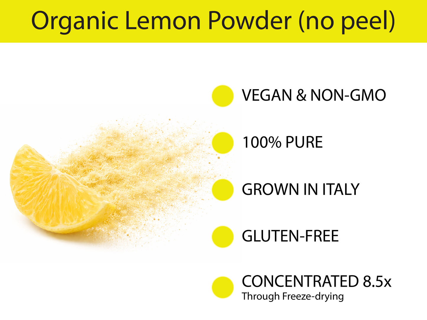 Organic Lemon Powder (No Peel)