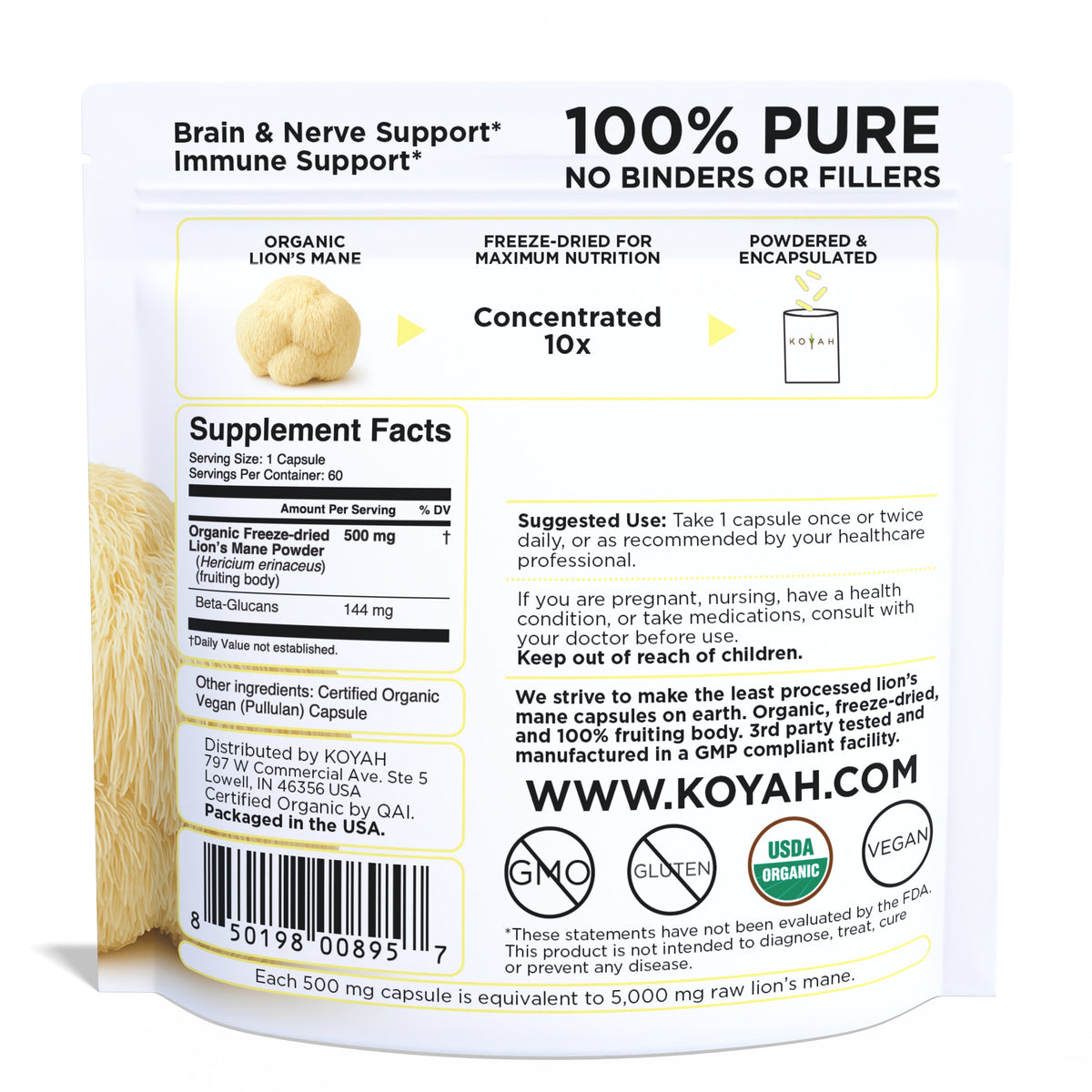Organic Lion's Mane Capsules
