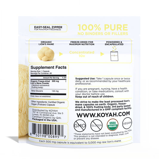Organic Lion's Mane Capsules