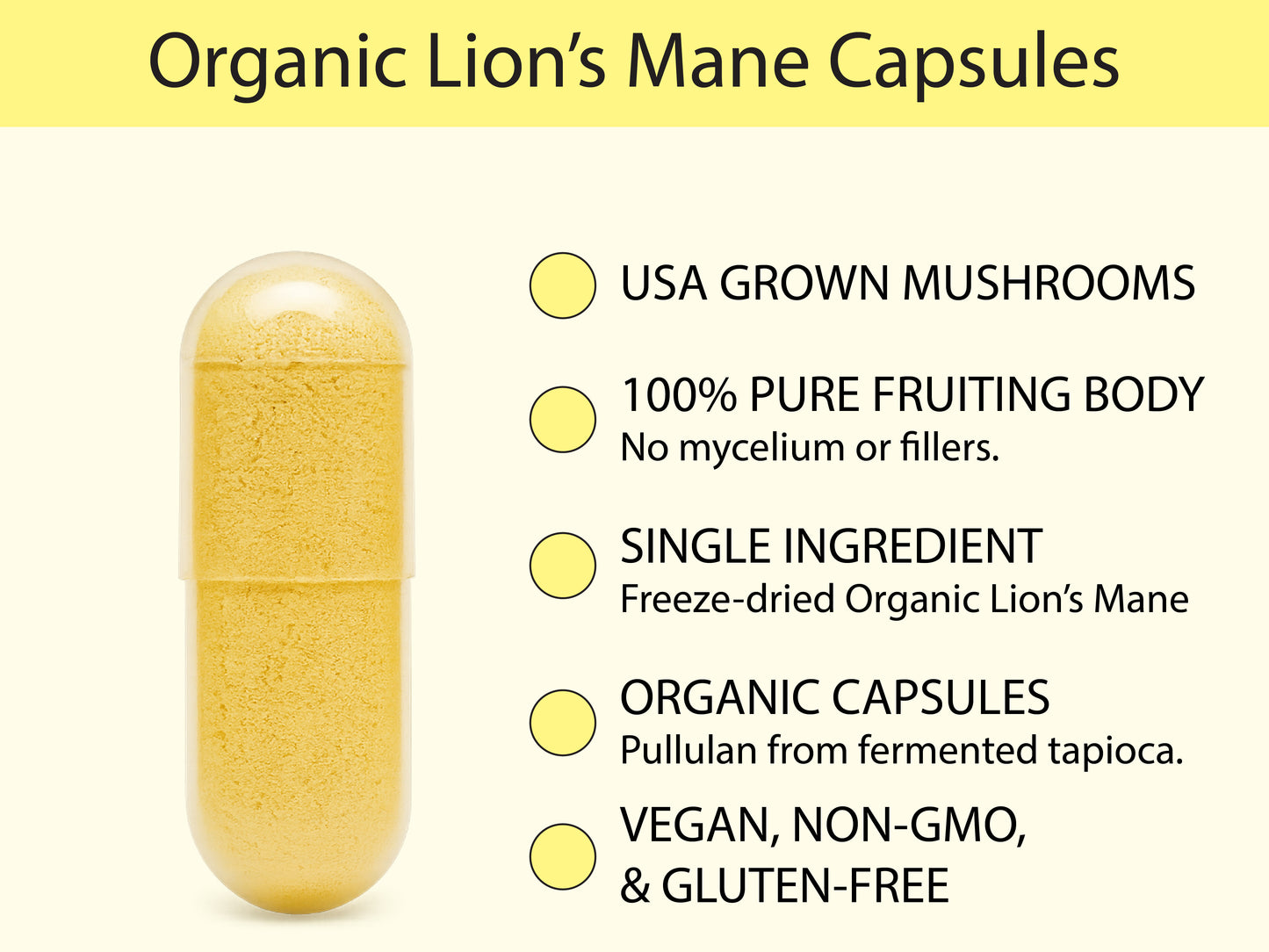 Organic Lion's Mane Capsules