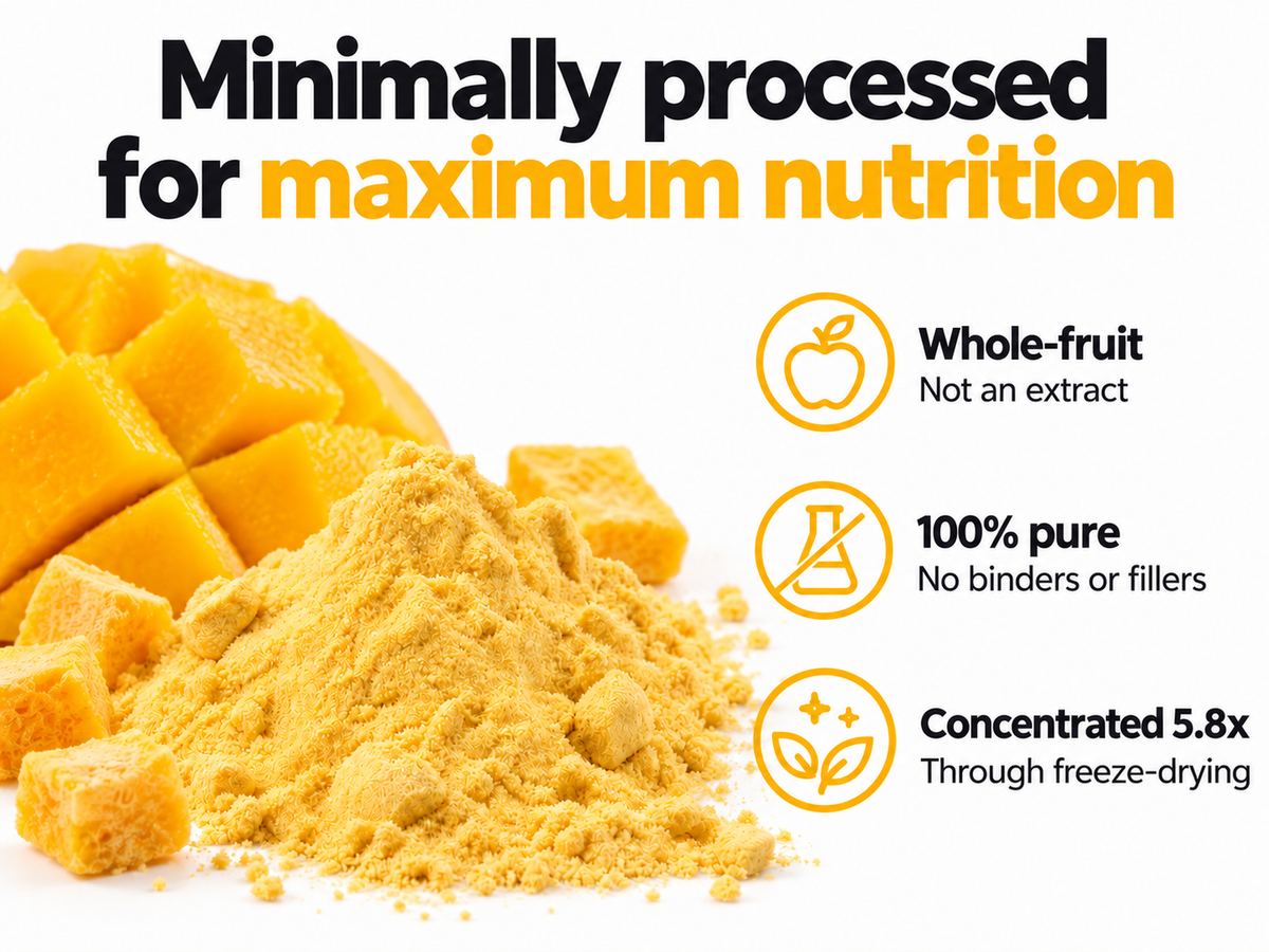 Organic Mango Powder — minimally processed for maximum nutrition