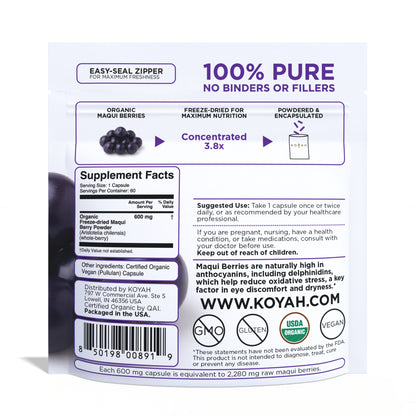 Organic Maqui Berry Capsules