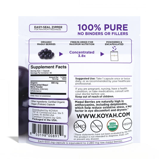 Organic Maqui Berry Capsules