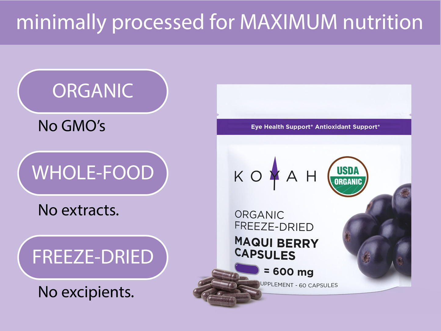 Organic Maqui Berry Capsules