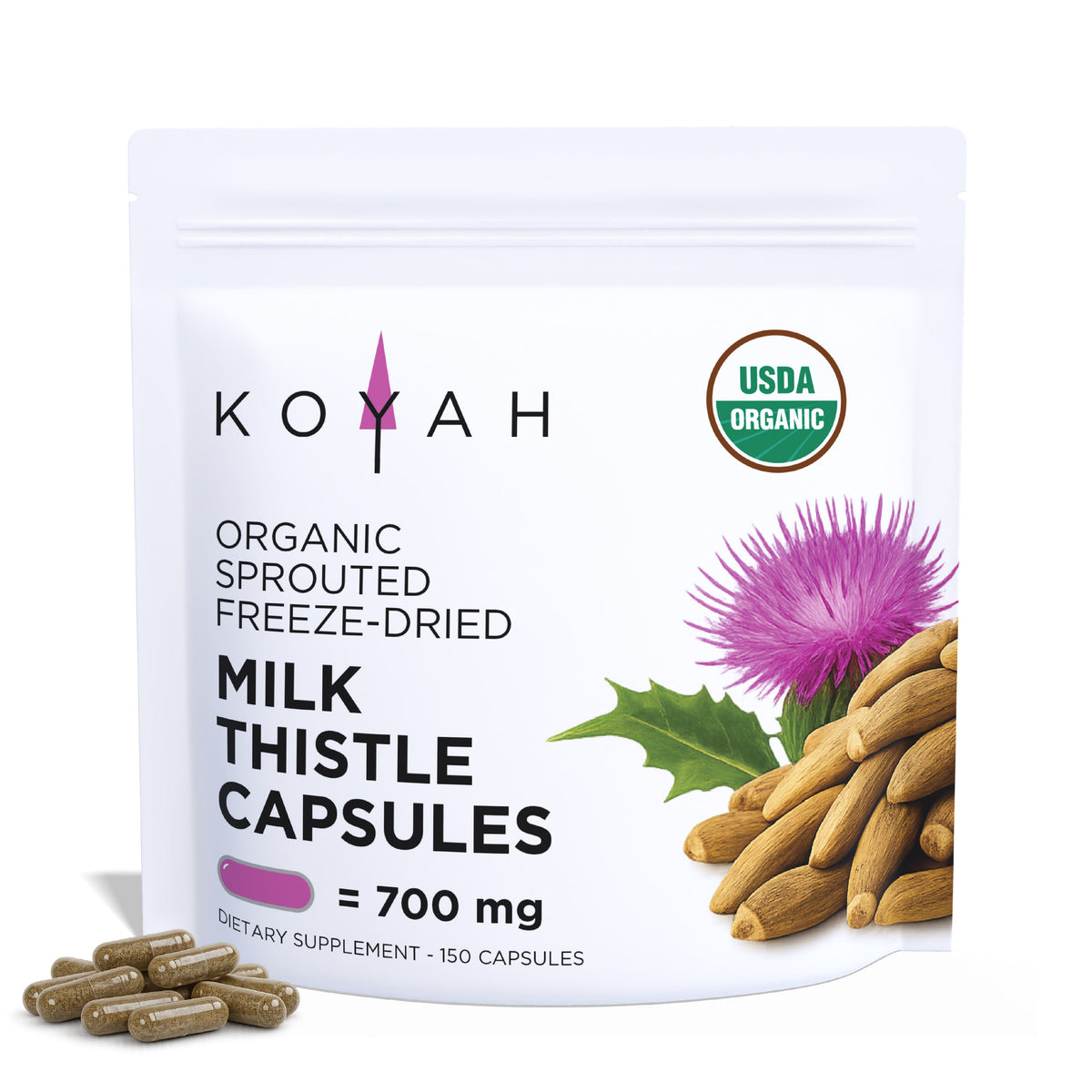 Organic Milk Thistle Capsules