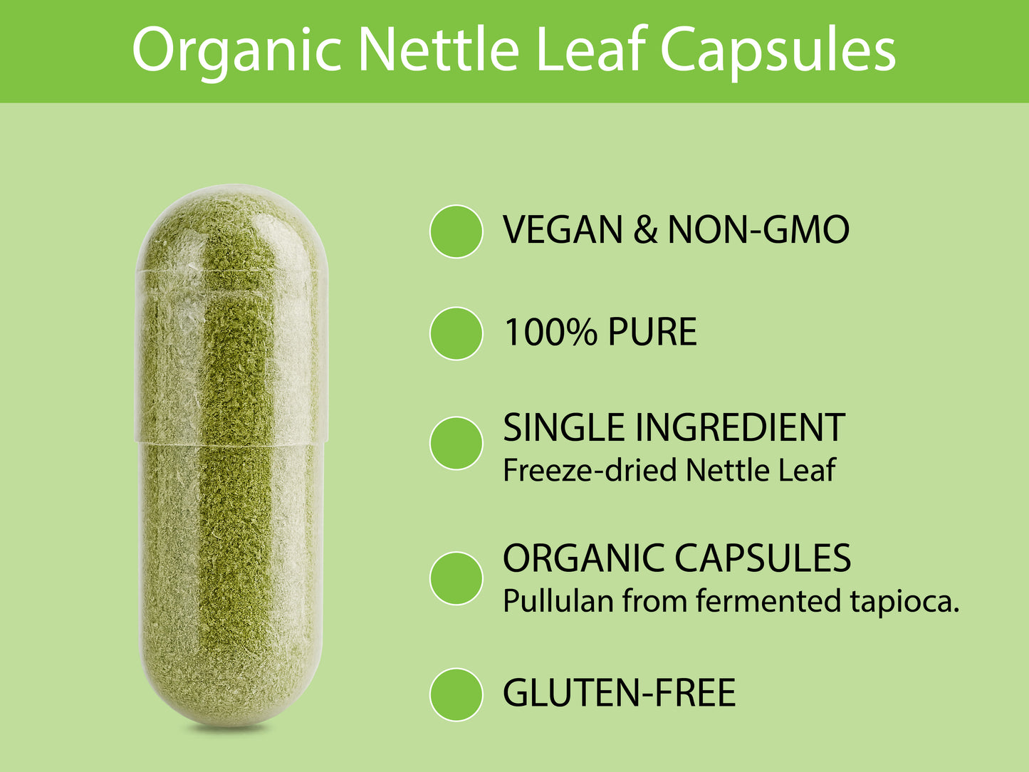 Organic Stinging Nettle Leaf Capsules