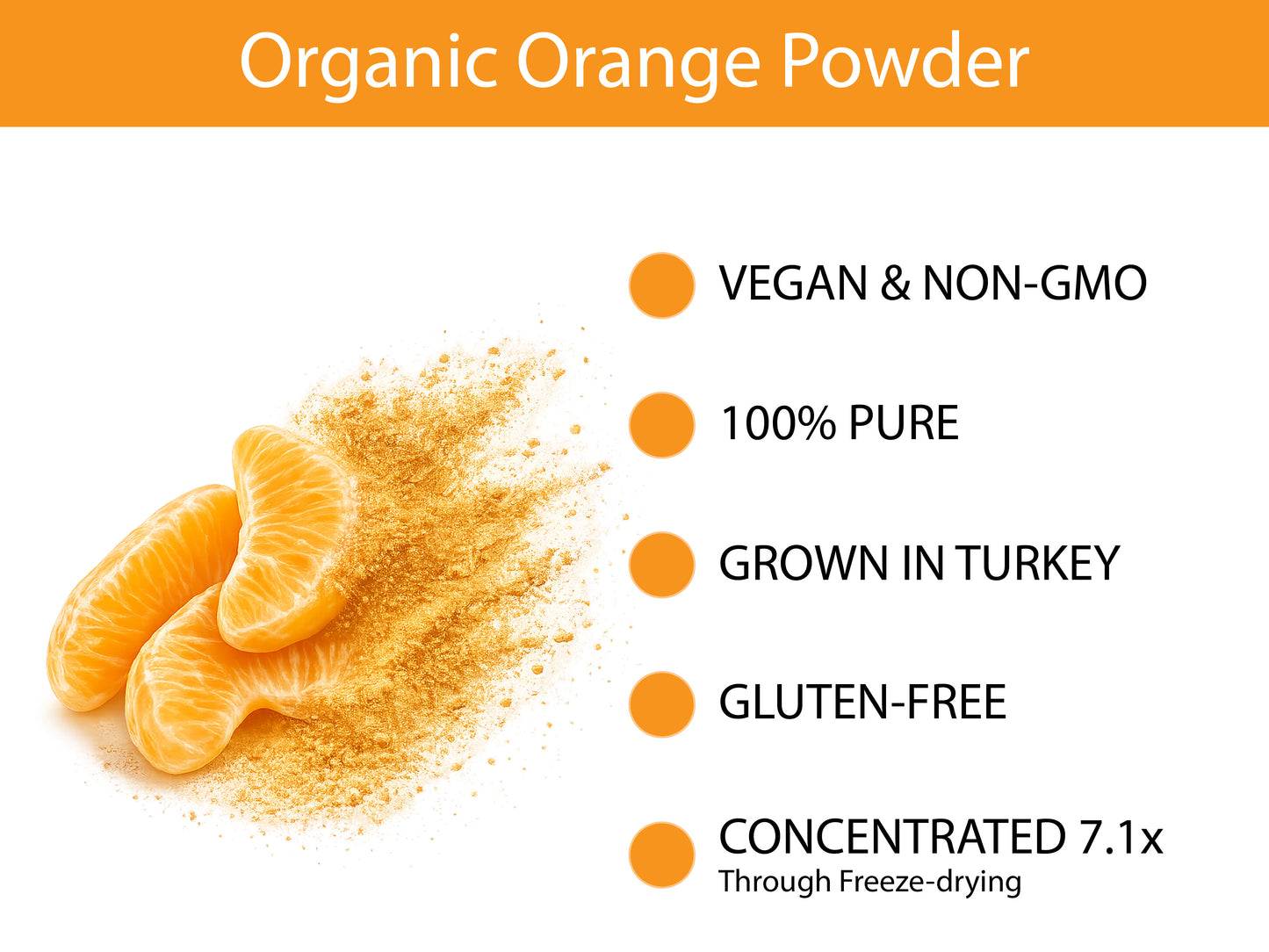 Organic Orange Powder